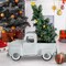 Farmhouse White Vintage Metal Truck – Rustic Pickup Planter for Indoor/Outdoor Fall & Tabletop Decor